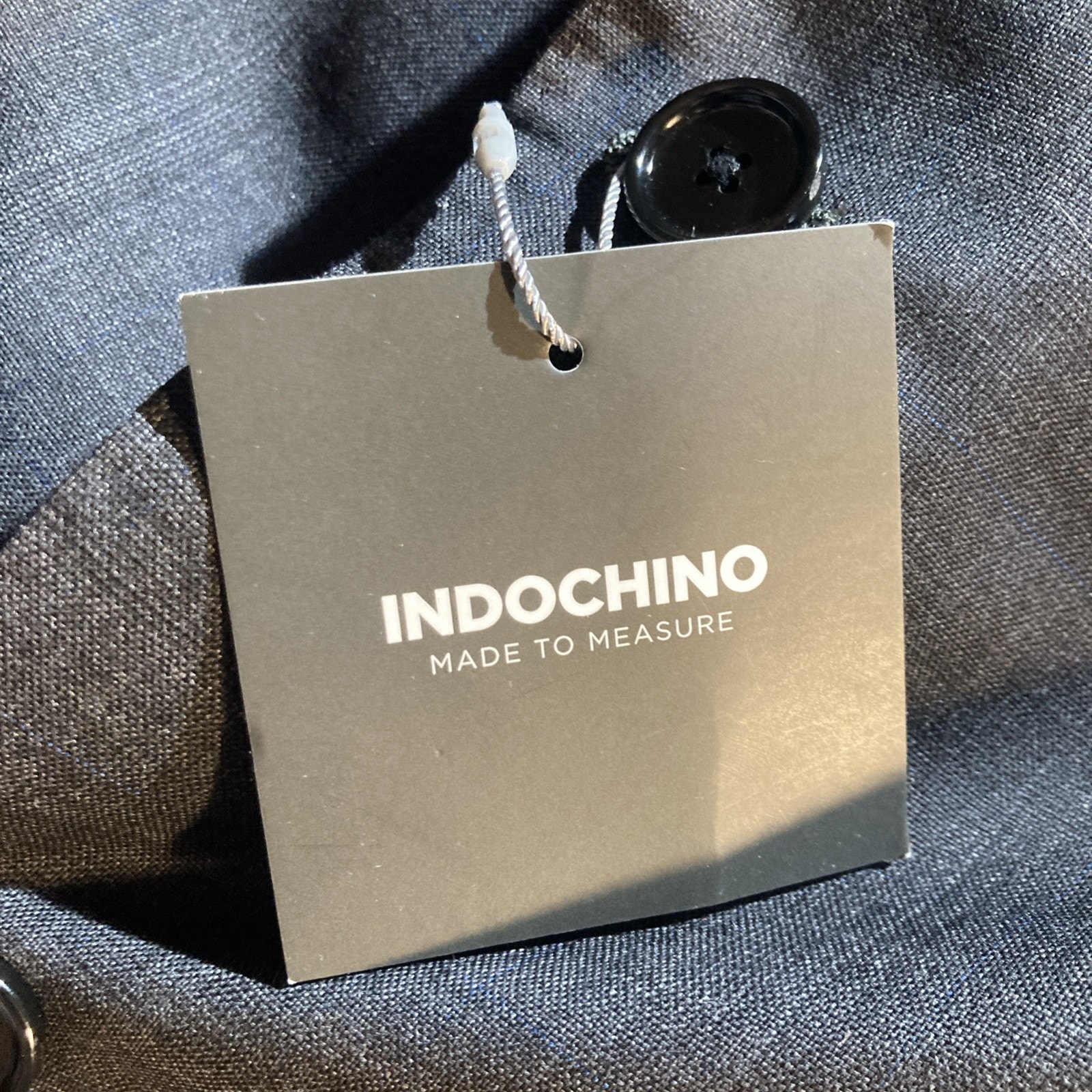 Nwt Flaws Indochino Blazer Men Black Jacket Wool Cashmere Luxury Made To Measure — image 2 of 8